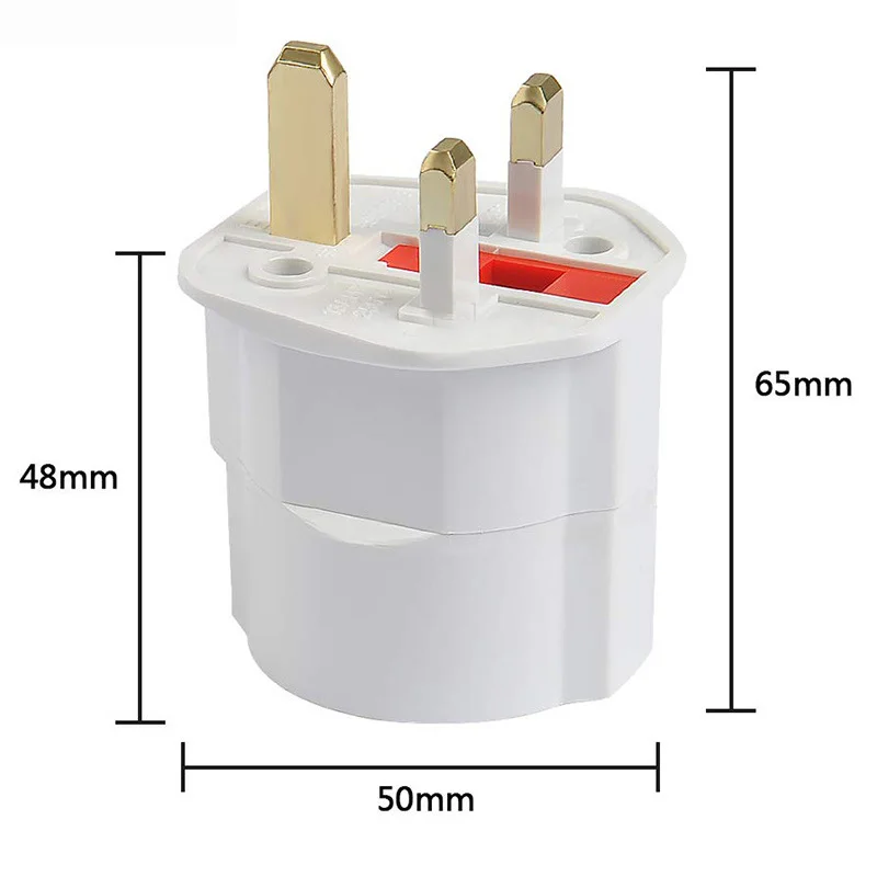 Multifunctional EU Euro European to UK plug adapter power plug adapter Plugs Adapter Power Converter 2 Pin Socket Travel 250V 13A Fused Universal Adaptor