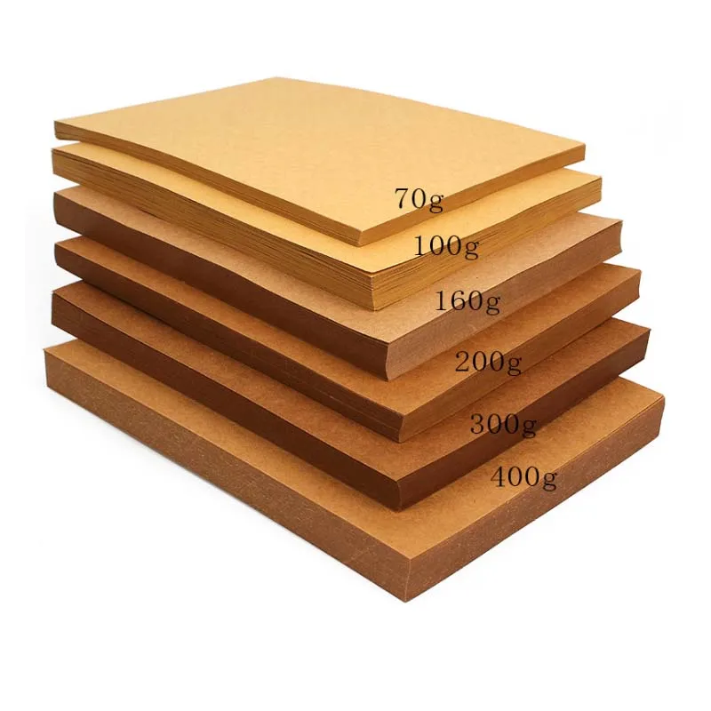 

High Quality A4 Brown Kraft Paper DIY Handmake Card Making Craft Paper Thick Paperboard Cardboard