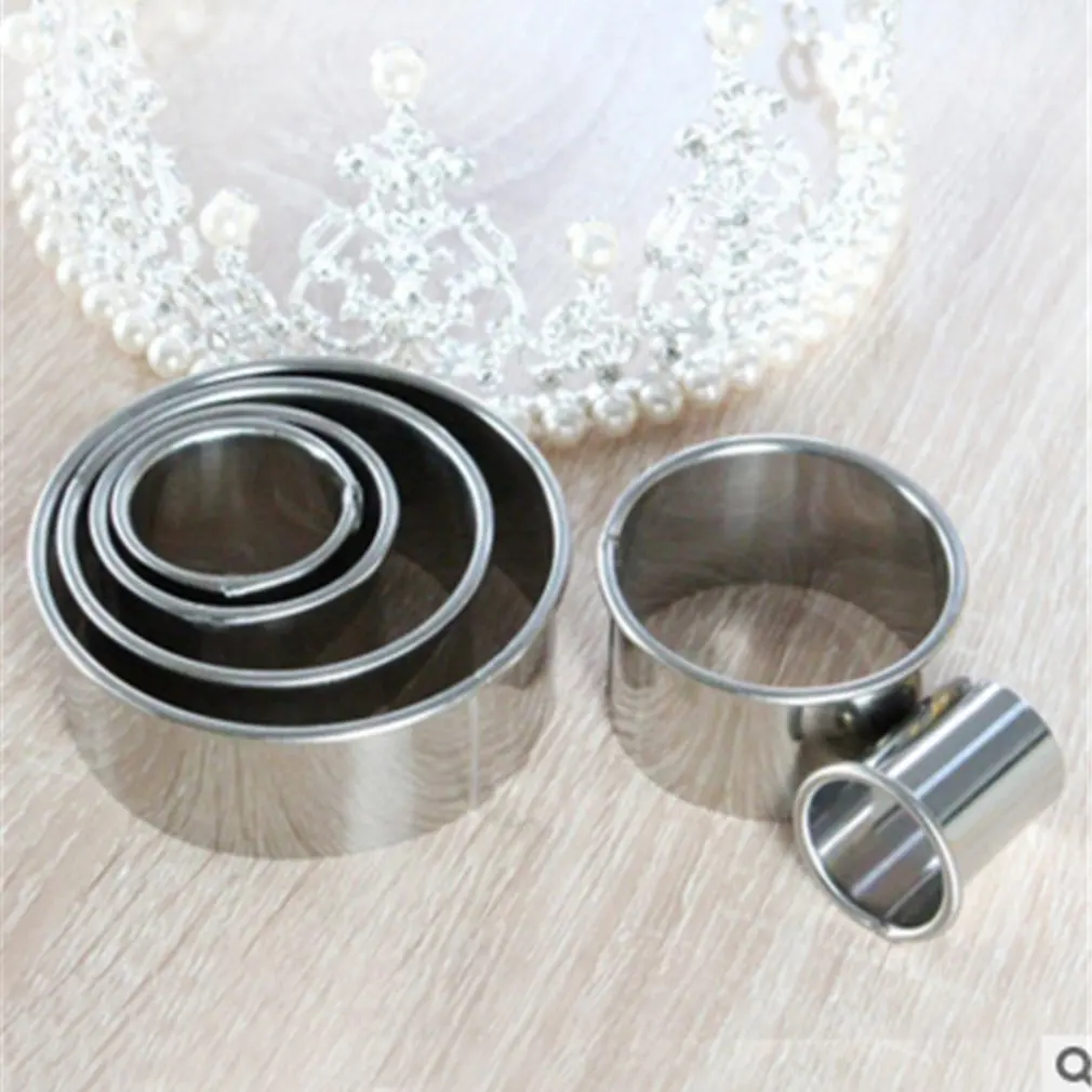 

11Pcs/Set Round Shape Cutting Molds Stainless Steel Mousse Cake Ring Mold Biscuit Donuts Cutter Cake Decorating Tools