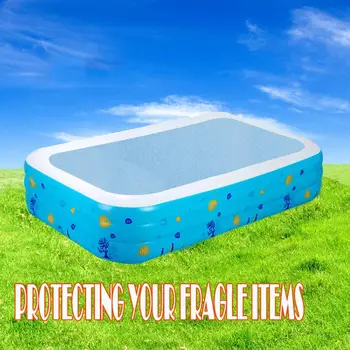 

Inflatable Swimming Pool Cover Protector PE Solar Cover Above Ground Waterproof Sky Blue Protection Swimming Pool A