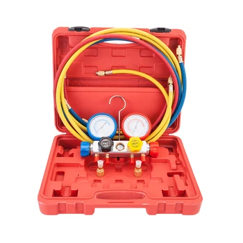 

R404A R410A R22 Dual Manifold Gauges Valve Set with Plastic Case
