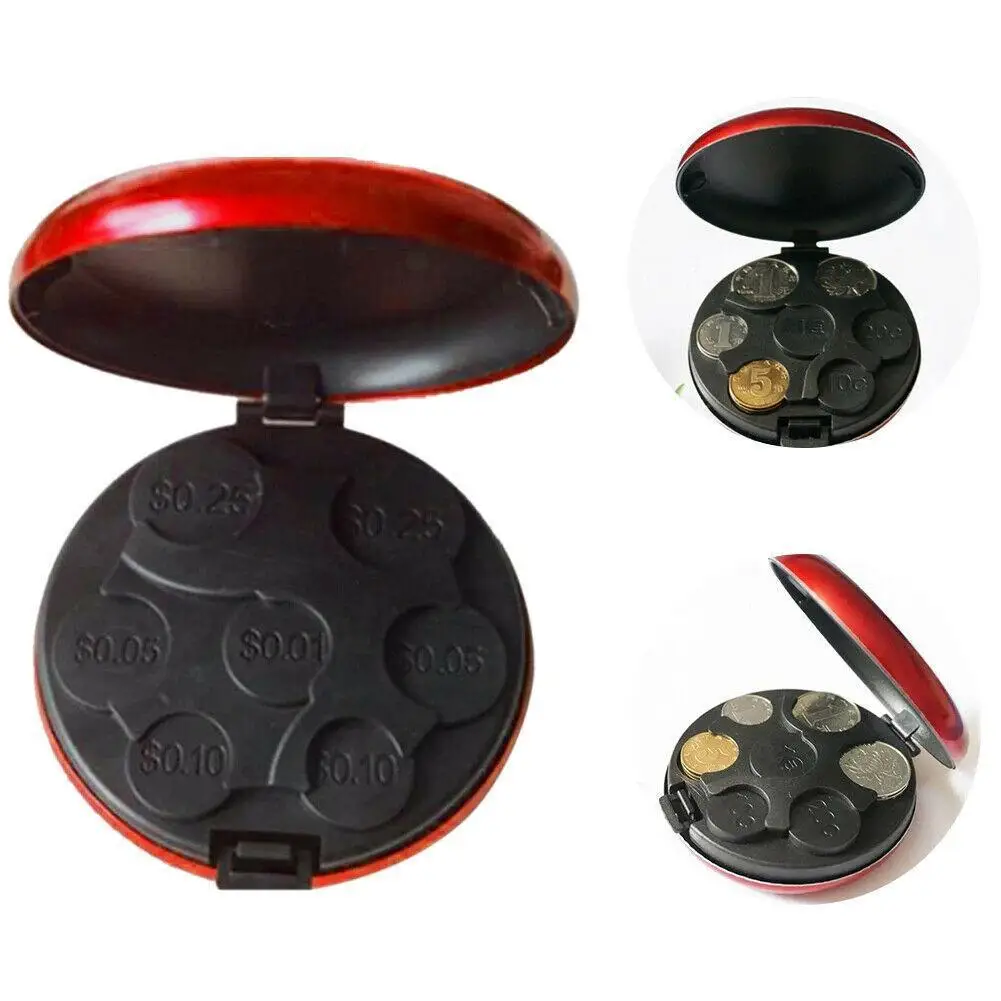 Aluminum Alloy Coin Box Color Multiple Coin Storage Wallet Coins Purse