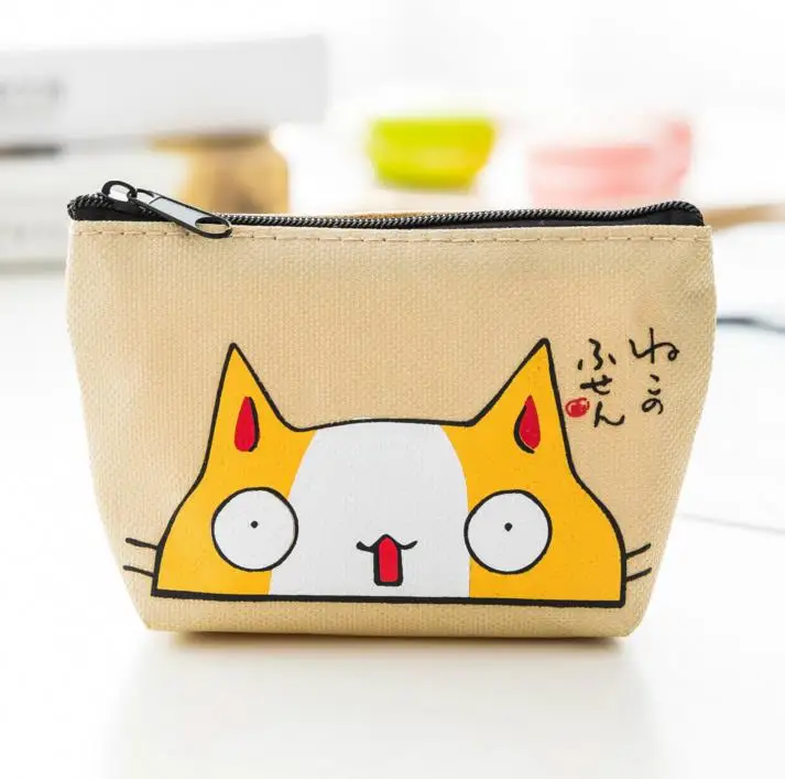 1 шт. Kawaii Cat серия мини сумка для монет стиль кошелек канцелярские принадлежности офисный материал Escolar Наполнение продукта Сумка для документов - Цвет: 3