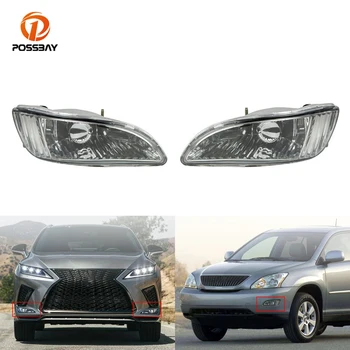 

POSSBAY Car Front Fog Light Assembly with 9005 Bulbs Replacement Kit Fog Lamp 12V Car Styling for Lexus RX300 RX330 RX350 03-08