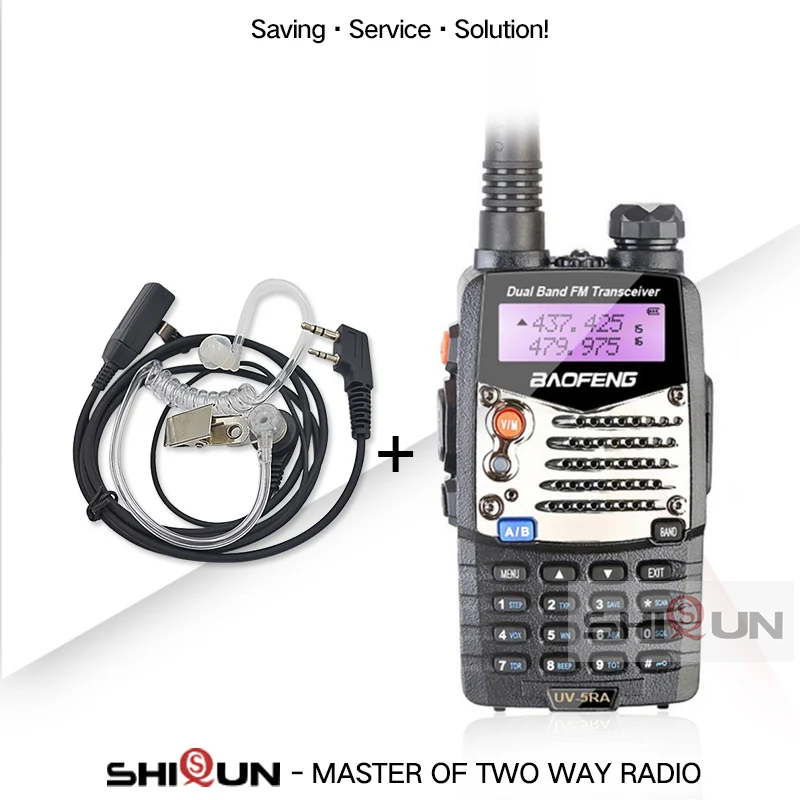 Add Acoustic Рация Baofeng UV-5RA портативная CB радио UV5RA Dual 136-174 MHz& 400-520 MHz UV 5RA для дома, отеля, коммерческого использования - Цвет: Add Acoustic