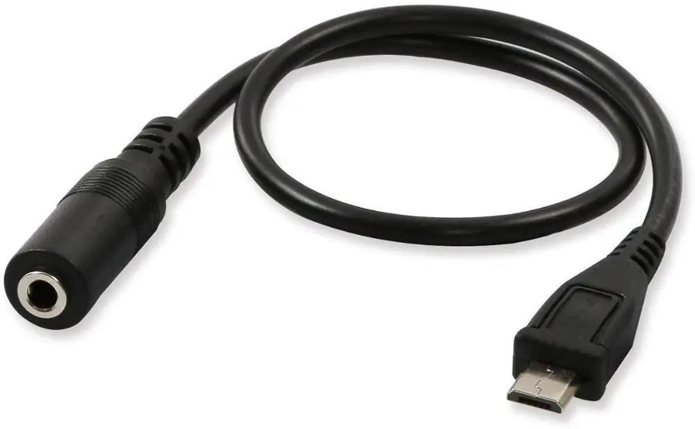 (2 шт. в упаковке) аудиокабель со штекером Micro USB на гнездо 3 5 мм для активного