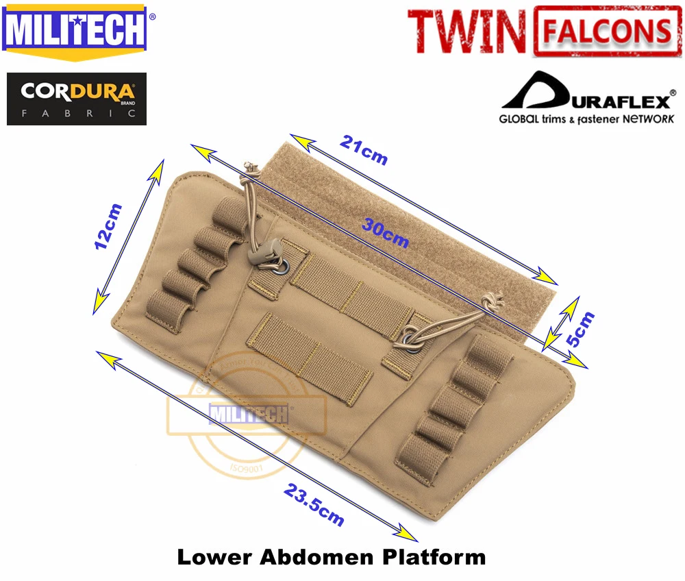 MILITECH TWINFALCONS TW 500D Delustered Cordura Molle Crye CP Нижняя Брюшная платформа тактическая подбрюшная Molle Базовая вешалка