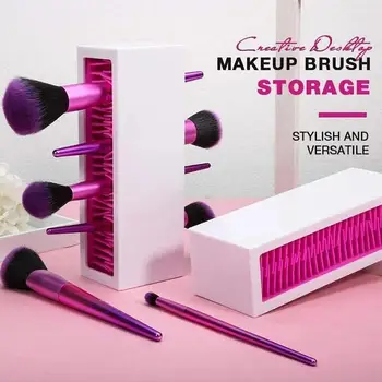 

Silicone Makeup Brush Organizer Beauty Cosmetic Storage Holder Box Tool Kit