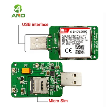 

USB dongle SIM7600G H,LTE USB Dongle CAT4 SIMCOM 4G SIM7600G-H 1pc
