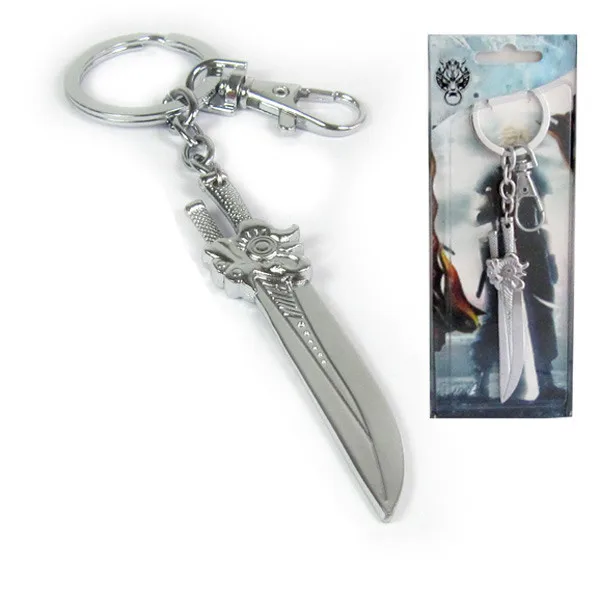 

Final Fantasy Silver Weapons Knife Buckle Pendant Keychain Small Hanging Fastener Anime Peripheral Cosplay Accessories