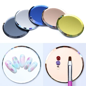 

Professional Dual-ended Nail Polish Cream Mixing Spatula Spoon Stick Mirror Glass False Nail Tips Display Makeup Accessory
