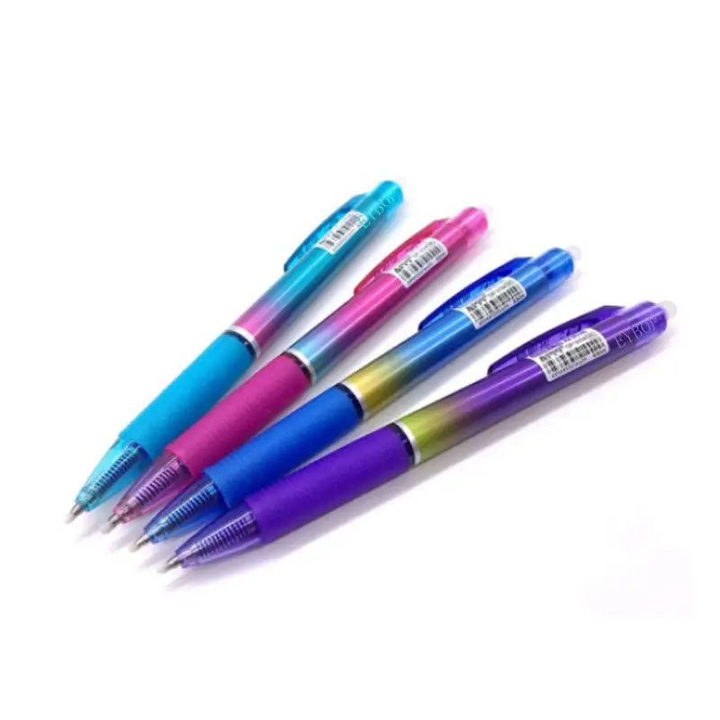 8Pcs/Set 0.5mm Black Blue Ink Gel Pen Erasable Refill Rod Erasable Pen Washable Handle Gel Ink Pens School Office Stationery