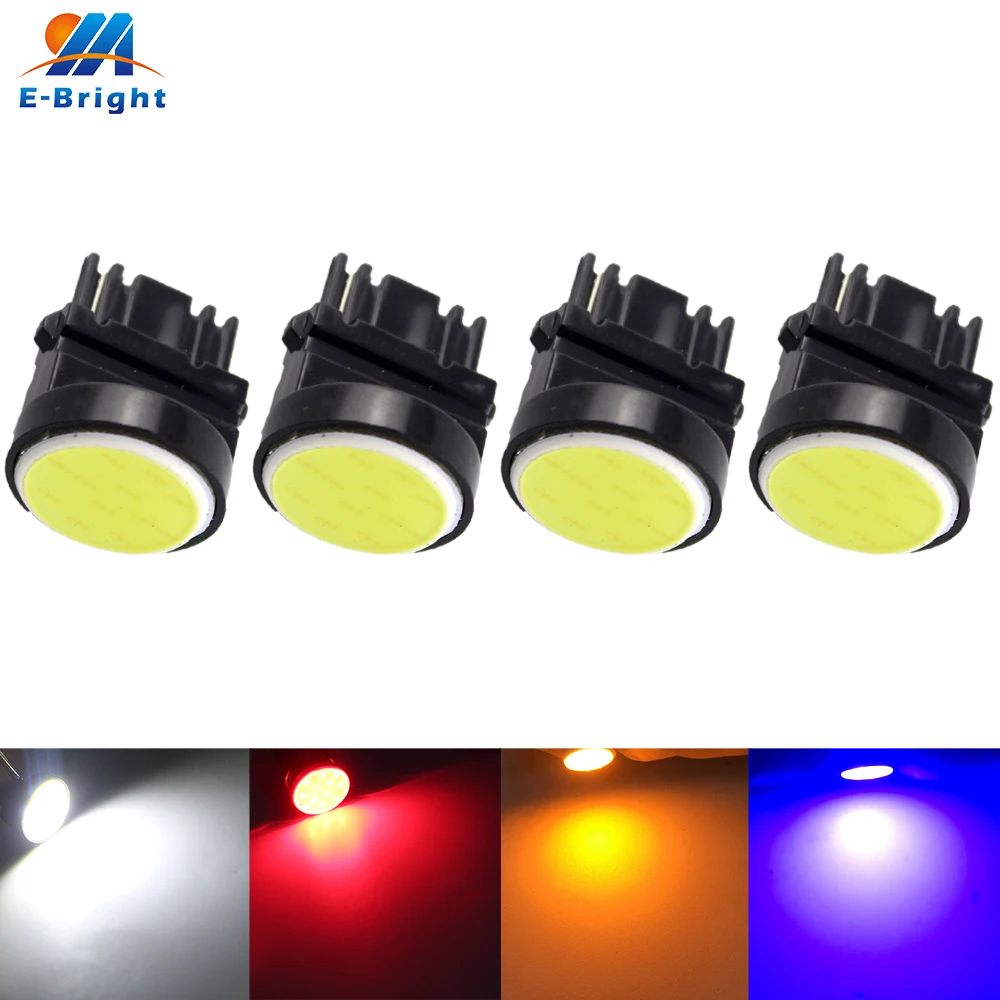4X 300X 12В DC светодиодный COB 12 SMD 3156 T25 120Lm Авто RV задние поворотные сигнальные огни
