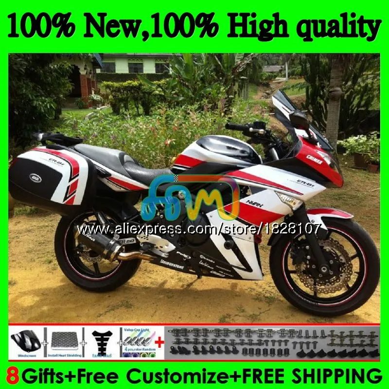 Красный Прохладный тюнинг-пакет для KAWASAKI 650R ER 6 F 650 R ER6 F 09-11 31BS. 23 ER 6F 650-R ER-6F ER6F 09 10 11 2009 2010 2011 обтекатель