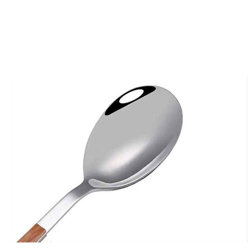 Imitation black wood cutlery set (1)