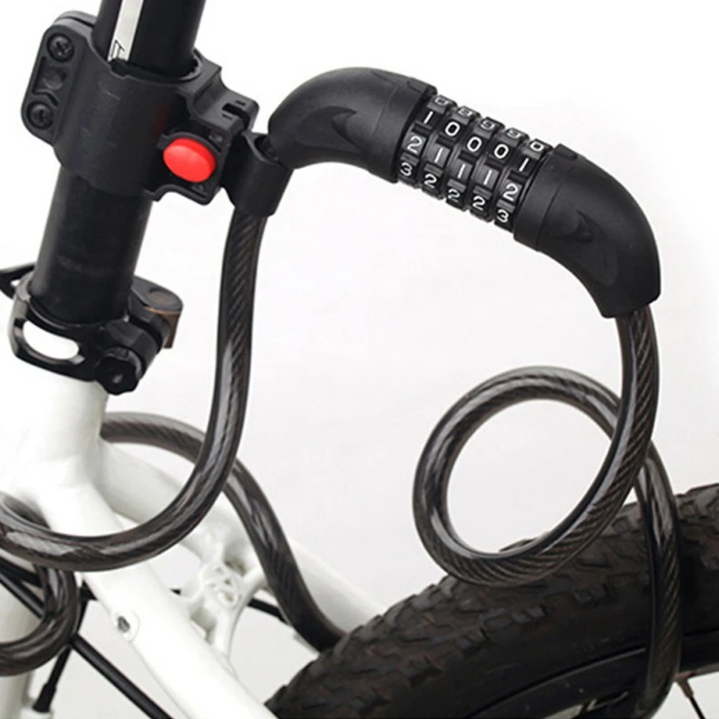 Digital Password Bicycle Lock Anti-theft Steel Wire Lock MTB Bike Lock Wire Cycling Security Coded Lock Bicycle Accessories
