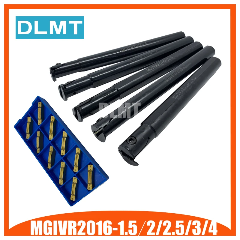 

MGIVR2016-1.5 MGIVR2016-2 MGIVR2016-2.5 MGIVR2016-3 MGIVR2016-4 Tool Holder Set Internal turning tool Grooving Turning Lathe Bar