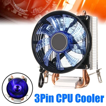 

LED CPU Cooler Cooling Fan Heatsink 90mm Double Heatpipe CPU Quiet Cooled Fans For Intel Socket LGA1156/LGA1155/LGA775 AM3 AMD