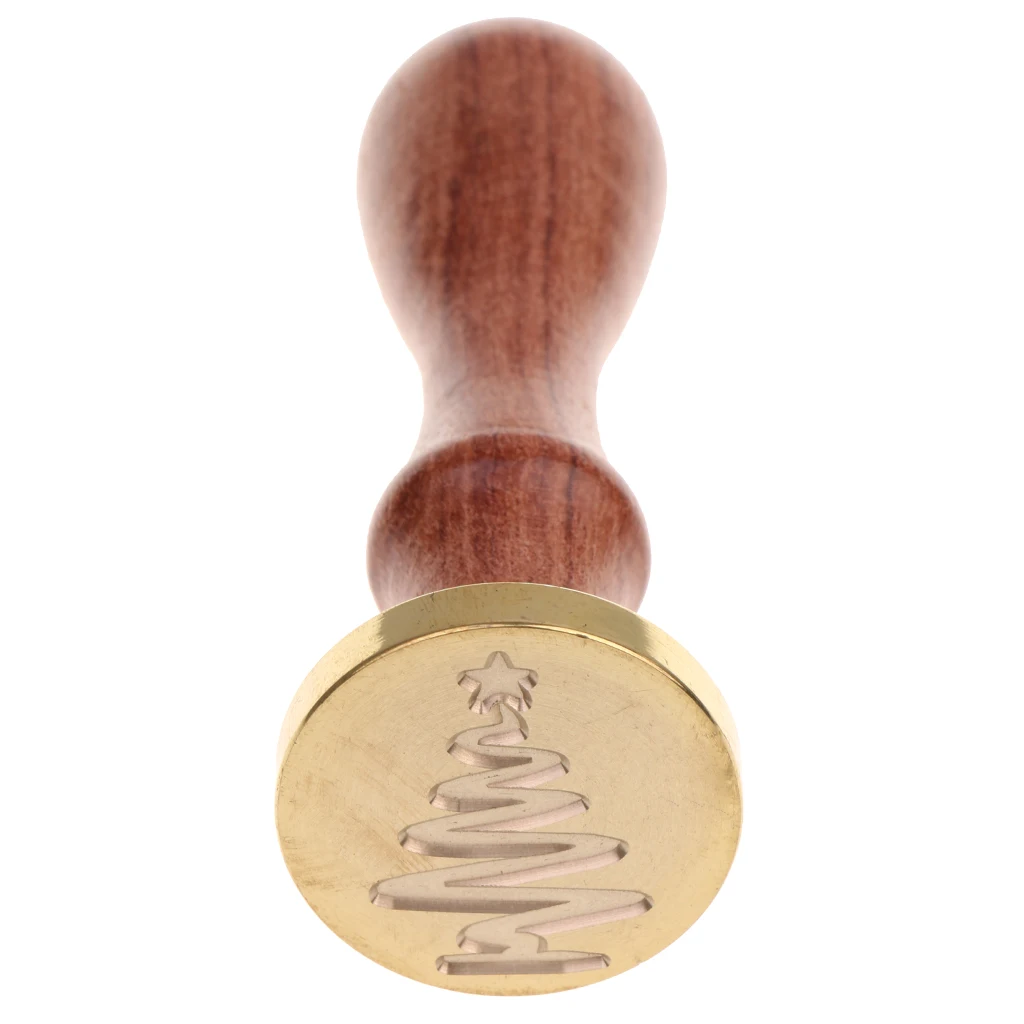 Retro Sealing Wax Xmas Tree Design for DIY Wedding Cards Picture Logo Xmas Gift #14 for Invitations Gift Wrapping Festival Cards