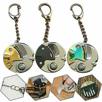 

Multi Function Folding Cutter Plier Mini Screwdriver Coin Steel Keychain Portable Tool 1 Pcs Survival Camping Keychain 2019 New