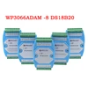 8 channel input temperature sensor DS18B20 module RS485 RTU MODBUS WP3066ADAM ► Photo 1/5