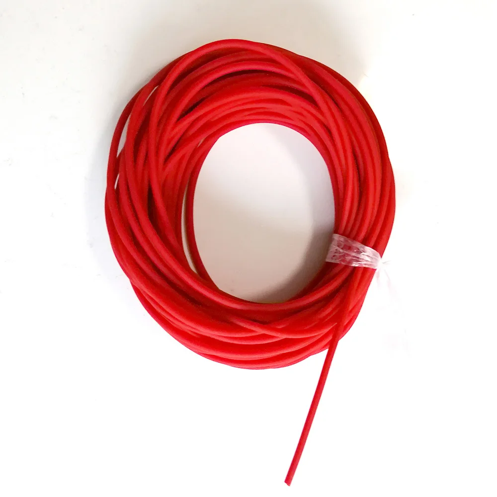 10 Meters 2.2mm Rubber Solid Elastic Rubber Line Line for Fishing Traditional Level Round Elastic Rope Tied Fish fishing line fishing tackle fishing rope fishing rubber band