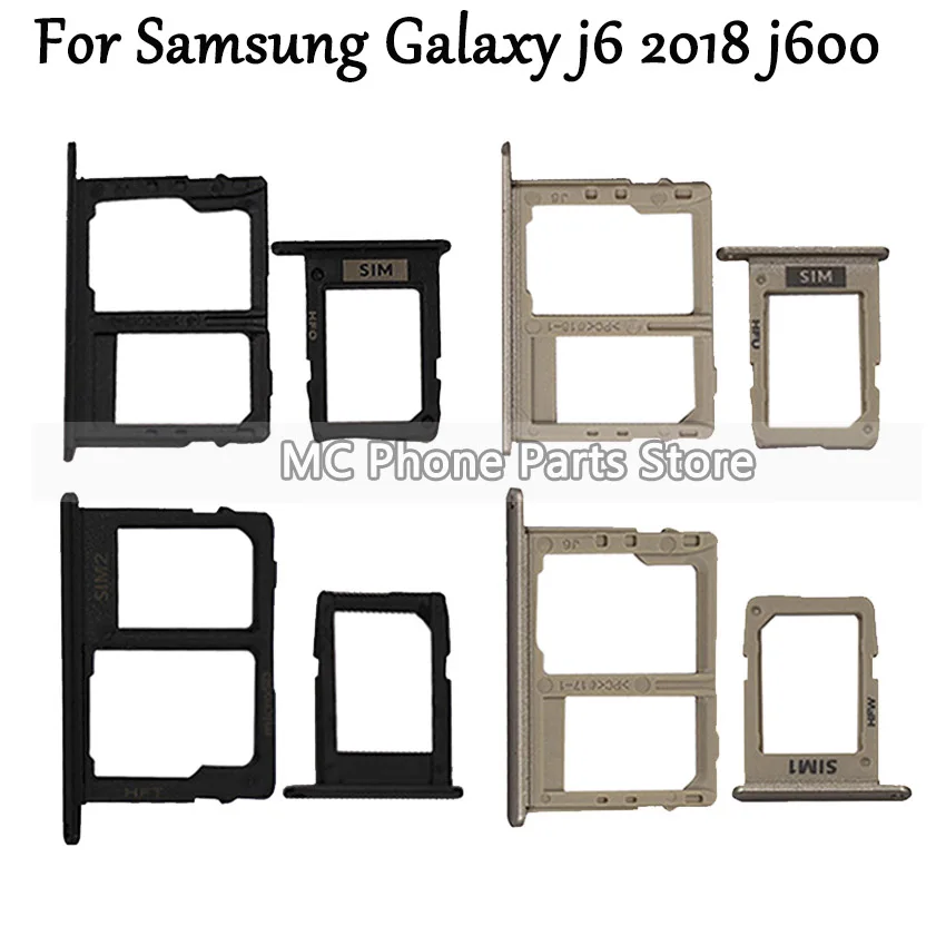 Лоток для сим-карт J6 для samsung Galaxy J600F J600FD J600DS Nano Micro SD TF слот Sim держатель для карт адаптер