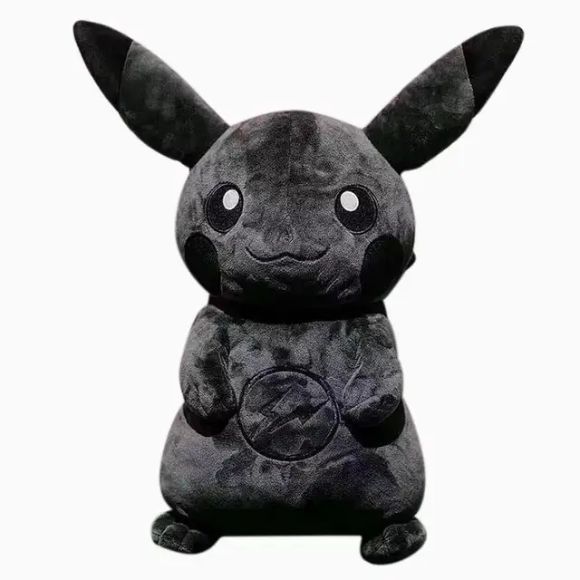 Pokémon X Fragment 30CM Anime Figure Kawaii Pop It Pikachu Dark Doll Soft Stuffed Toys Plushie Accompany Children  Room Decor 1