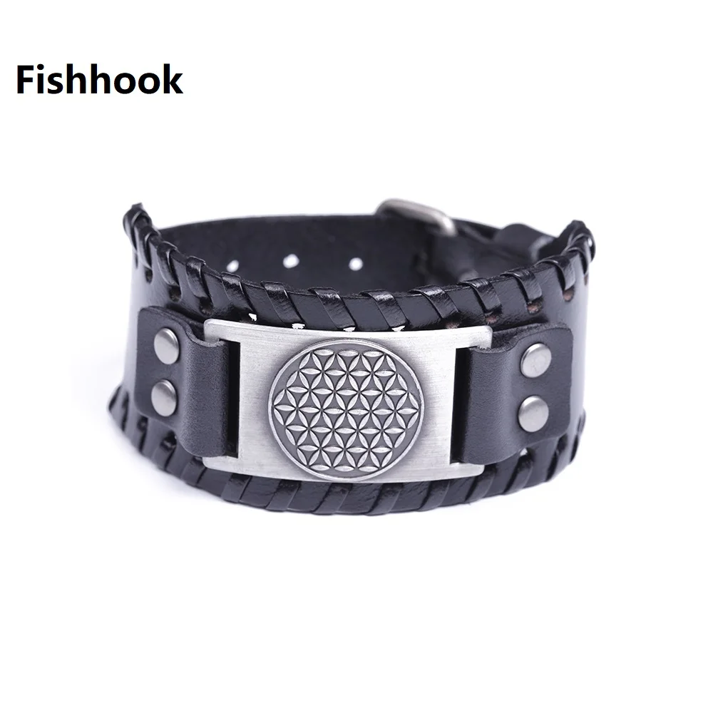 Амулет крючок Vicca Blind Прямая поставка большой запас цветок жизни религия черный