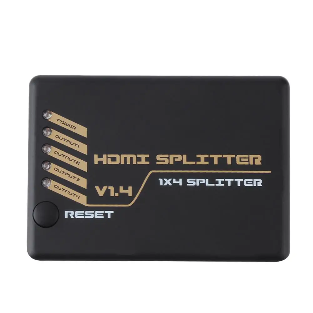 4K HDMI сплиттер Full HD 1080P переключение видео HDMI коммутатор 1 в 4 HDMI Двойной усилитель HDTV экран для DVD PS3 Xbox