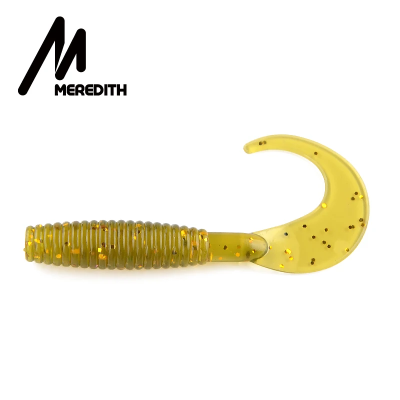 S MEREDITH 20 шт./лот Мягкая приманка для рыбалки 50 мм 1,26 г Grub искусственные мягкие приманки Хищник снасти мягкие рыболовные черви воблеры - Цвет: S