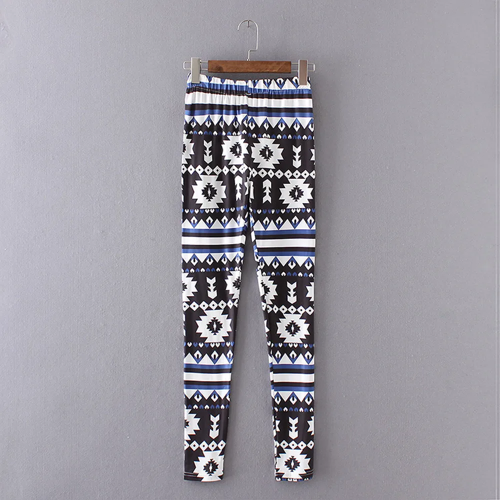 Christmas Leggings For Women Lady Casual Elasticity Skinny Printed Stretchy Pants Leggings Trouser legins Calzas Mujer 10.10