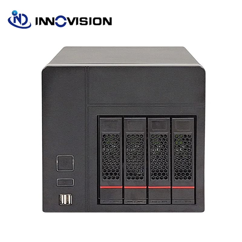 Tooless 4 HDD Trays 4Bays Hard Disk Nas Storage Server Case Support MINI-ITX Motherboard High Quality New