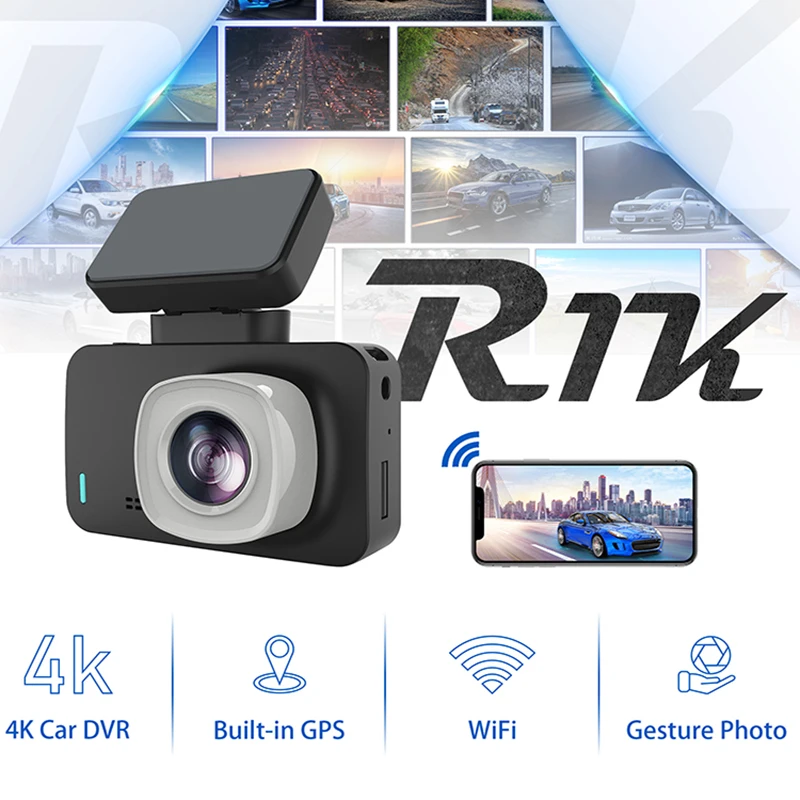 Sony imx 335 видеорегистратор OnReal R1K gps wifi ночного видения видео рекордер 4 K Магнитная камера жеста рекордер