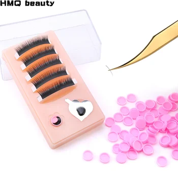 

3in1 False Eyelashes Stand Pad Glue Pallet Lash Holder Delay Cup Stickers Acrylic Eyelash Extension Tool Lashes Accessories