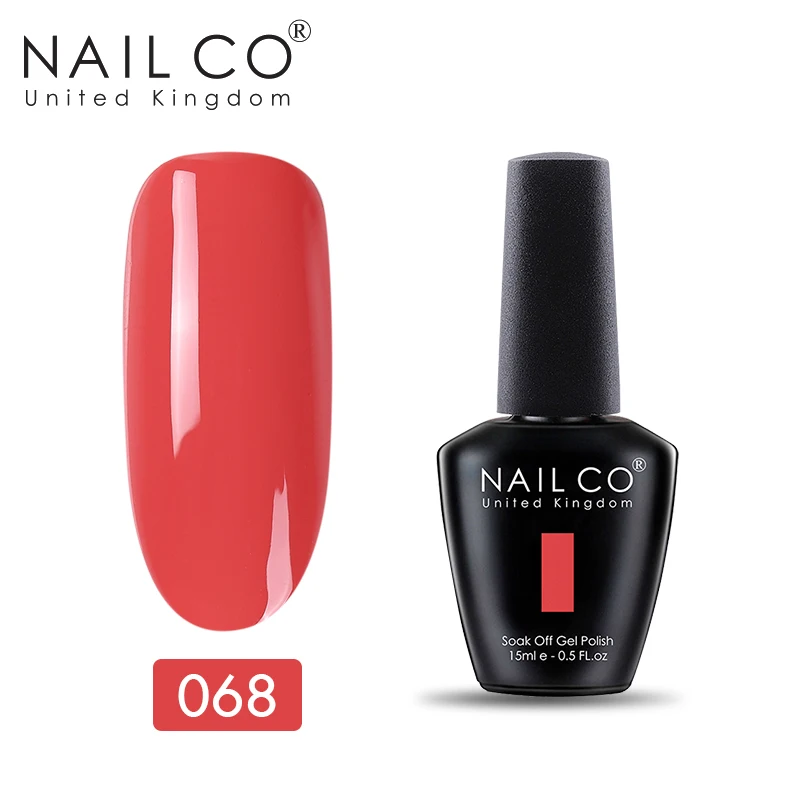 11068 NAILCO, новинка, 15 мл, УФ Гель-лак, лак для ногтей, набор красок, маникюр, геллак, Полупостоянный Гибридный гвоздь, искусство, макияж, Черный Гель-лак для ногтей - Цвет: 11068