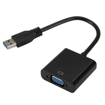 

USB To VGA Adapter USB 2.0/3.0 to VGA External Video Card Multi Display Converter for Desktop Laptop PC Monitor Projector