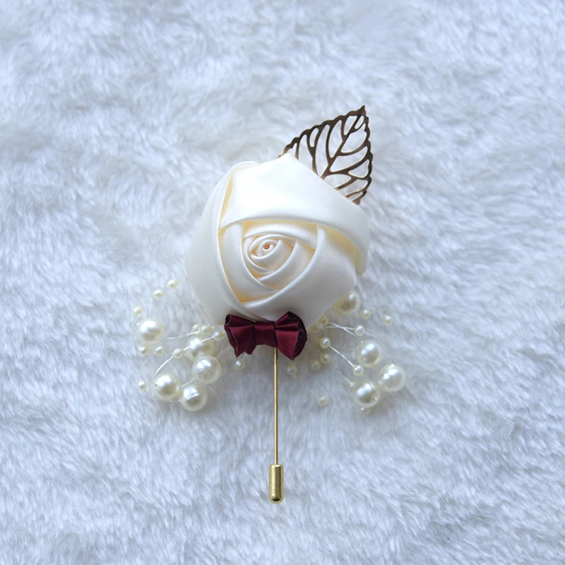 Milk White Brooch Высококачественные Искусственные Свадебные букеты цветок ручной работы горный хрусталь невесты Кристалл Свадебный букет de mariage - Цвет: Milk White Brooch