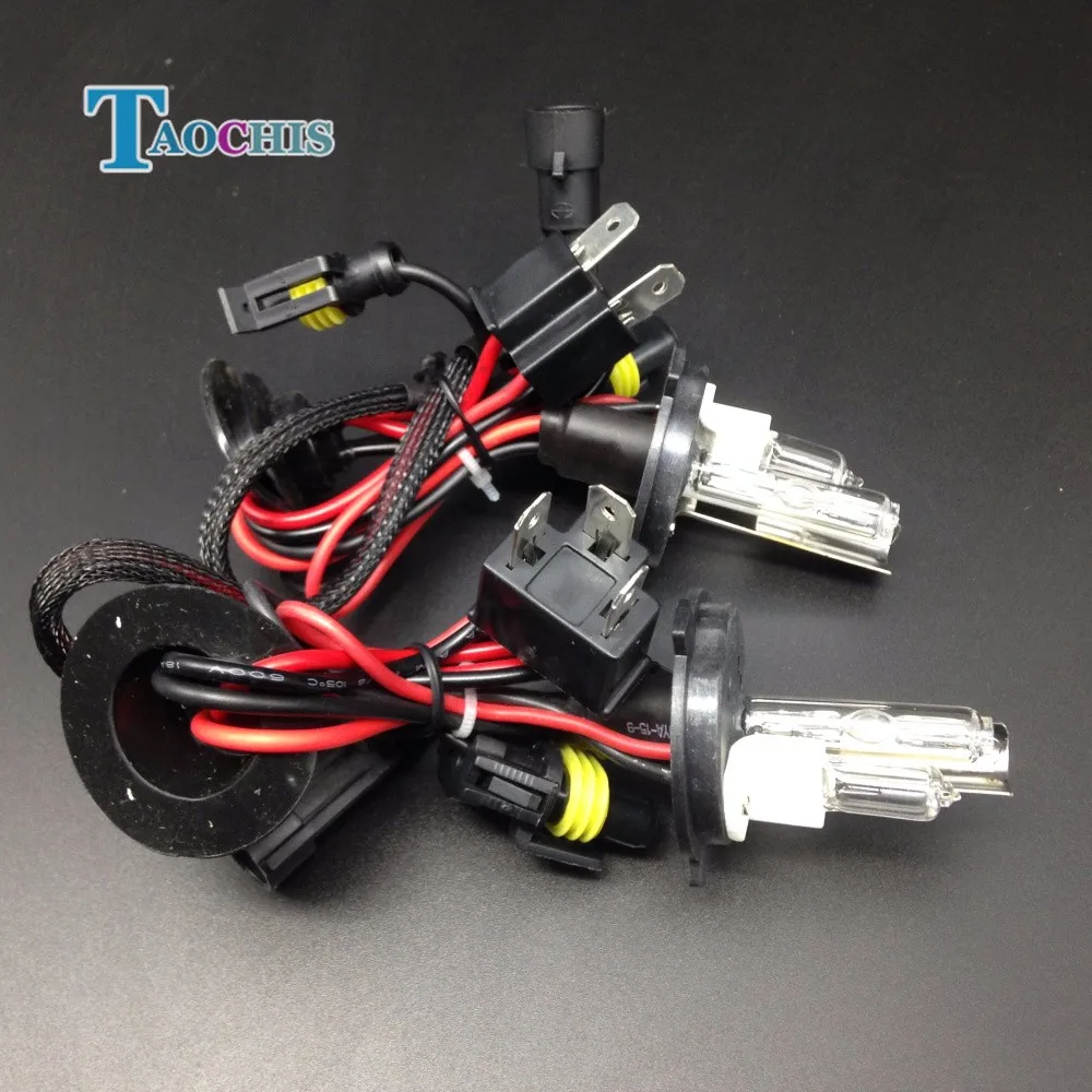TAOCHIS 12V 55W H4-2 H/L H4 HID головной светильник, замена ксеноновых ламп, лампа, светильник 4300k 5000k 6000k 8000 k, автомобильный светильник s