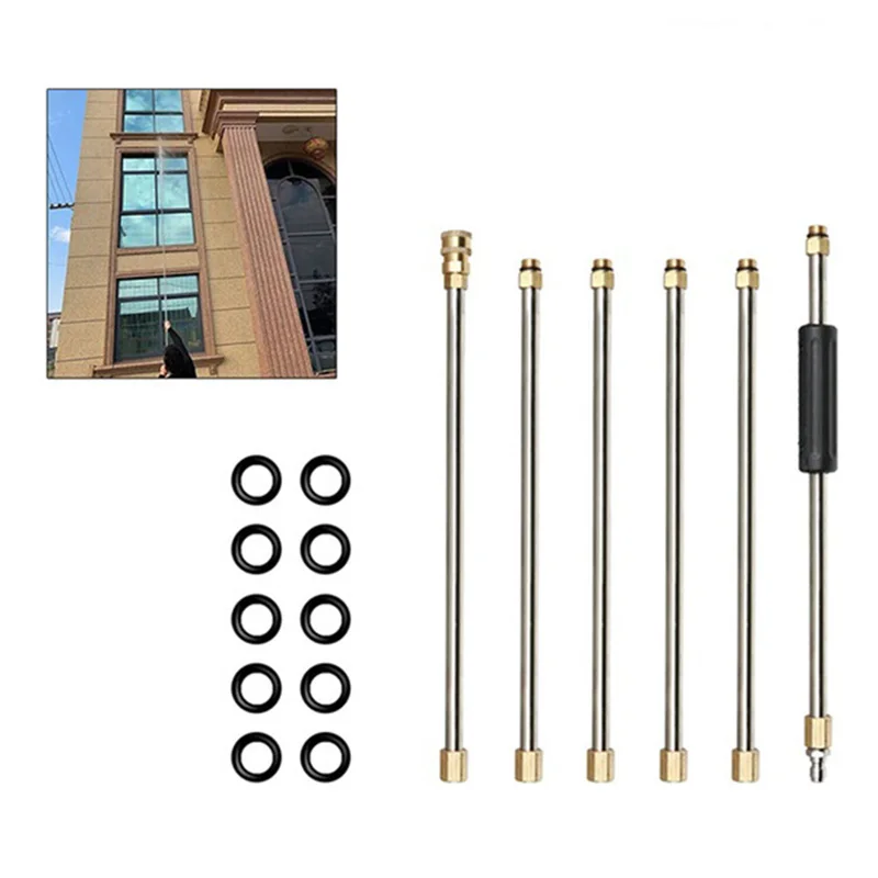 

100% Brand New 1/4'' Quick Connect High Pressure Wand Extension Rod Replacemen 7.5Feet 4000 PSI