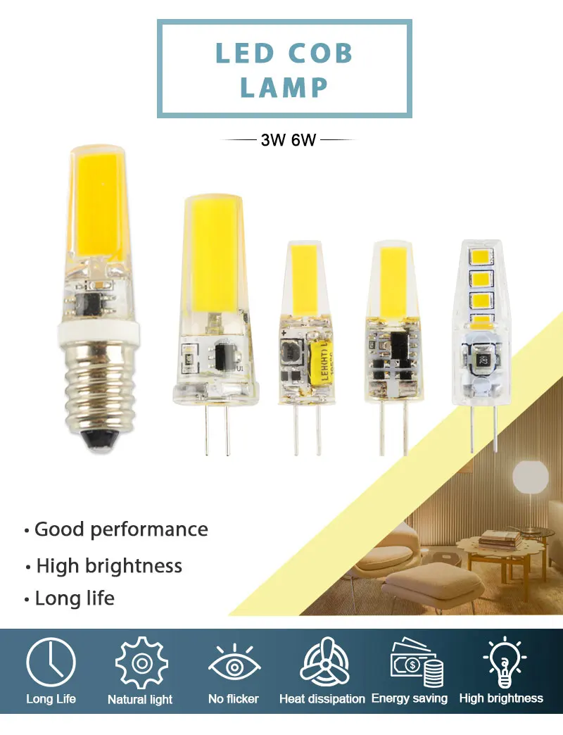 1/5 шт. светодиодный G9 G4 с регулируемой яркостью 220V AC DC 12V светодиодный светильник светодиодный COB светильник светодиодный G9 3 Вт 6 Вт 10 Вт SMD 2835 Светодиодный светильник ing заменить галогенные точечный светильник