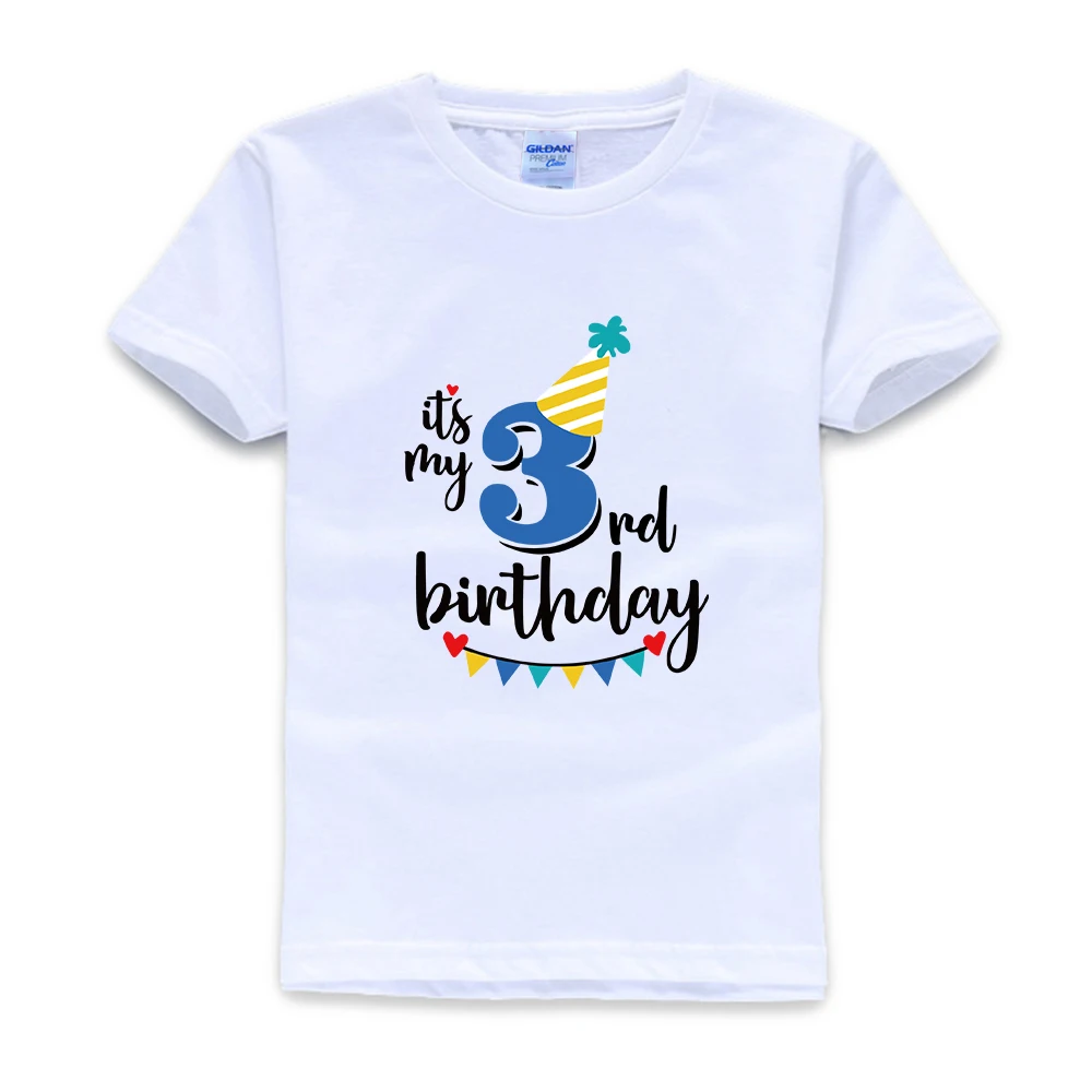 

It's My 3rd Third Birthday Children's Kids T-Shirt T Shirt Boys Cake Smash NEW