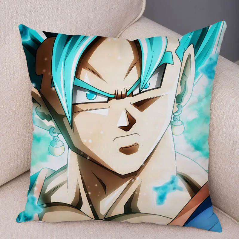 14 С рисунком из мультфильма «Жемчуг дракона Z сын Goku vegeta Broli наволочка плюшевые размером 45*45 см чехлы для диван, домашний декор Япония наволочка с аниме - Цвет: 14