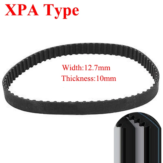 

XPA 1207 1215 1219 1232 1250 12.7mm Width 10mm Thickness Rubber Tooth Wegde Raw Edge Gogged Band Timing Transmission Vee V Belt