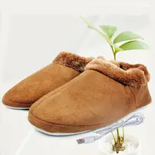 USB электрические теплые тапочки с подогревом; Плюшевые тапочки; согревающие тапочки; зимняя теплая обувь; сохраняющие тепло; Рождественский подарок для девочек