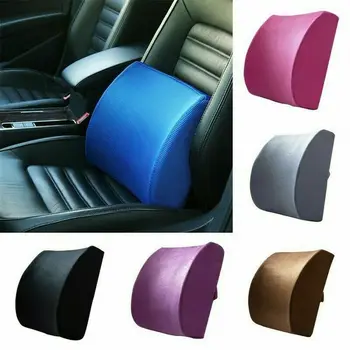 

New Universal Memory Foam Wedge Car Seat Chair Lumbar Support Cushion Back Pain Height Booster Auto Office House Casual Supports