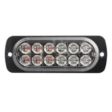 Spotlight Combination LED Light Bar Off-road Light 12-24v Warning Light 12LED Ultra-thin Flashing Light Strobe Light 36W