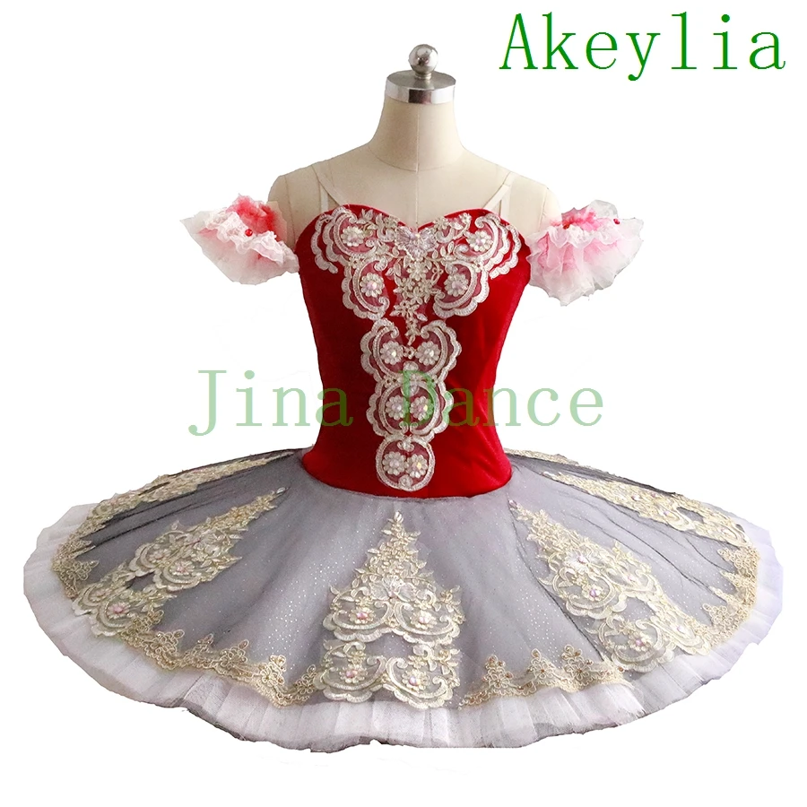 Wine white professional ballet tutu performance competition ballet stage costume pancake tutu ballet adult classical  tutu girls