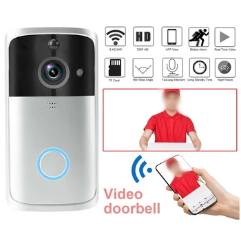 

Intercom Smart Doorbell Phone Remote Camera Home Apartment Security HD