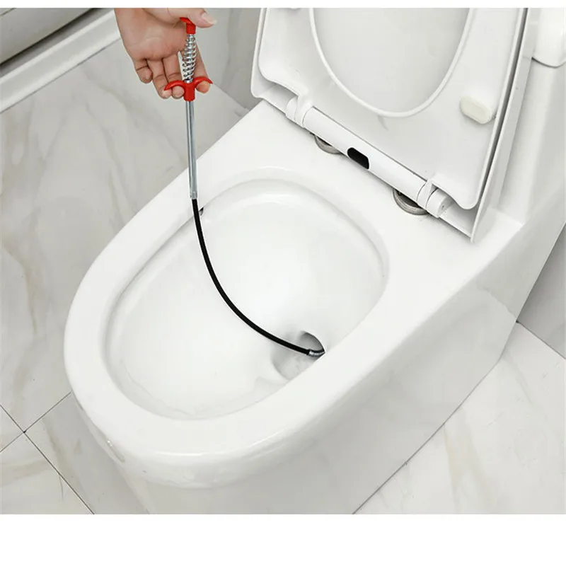 60 см щетка для чистки канализации дома гнущаяся Раковина Ванна Туалет дражки трубы змеиная щетка инструменты Креативные аксессуары для ванной кухни